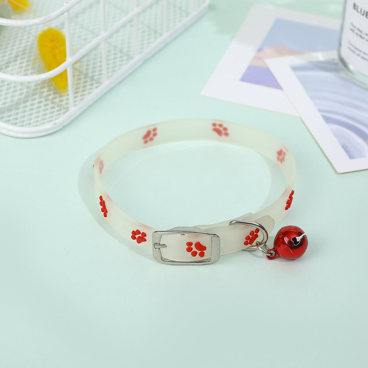 Coleira Luminescente com Guizo para Gatos