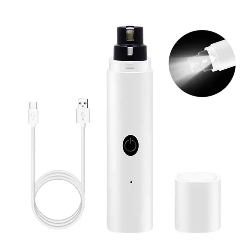 Lixador Elétrico de Unhas Pet com Luz LED
