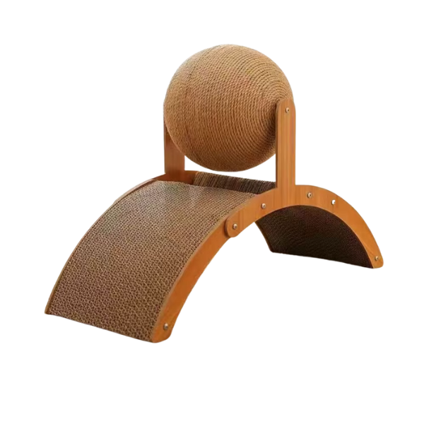 Arranhador de Gatos em Arco com Bola de Sisal